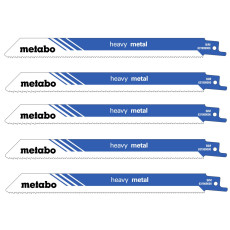 Полотна по металу для шабельної пили 5 шт Metabo Heavy Metal 200х1.25 мм 14 TPI S 1025 BF 631909000