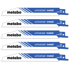 Полотна по металу для шабельної пили 5 шт Metabo Universal Metal 150х0.9 мм Progressiv S 123 XF 631914000