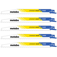 Полотна універсальні для шабельної пили 5 шт Metabo Universal Wood + Metal 200х1.25 мм Progressiv S 3456 XF 631915000