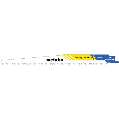 Полотна по дереву для шабельної пили 5 шт Metabo Heavy Wood + Metal 225х1.25 мм 5-8 TPI S 1111 VF 631986000