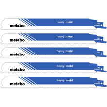 Полотна по металу для шабельної пили 5 шт Metabo Heavy Metal 225х1.1 мм 8-10 TPI S 1126 CHF 631989000