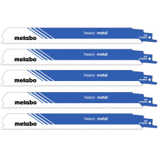 Полотна по металу для шабельної пили 5 шт Metabo Heavy Metal 225х1.1 мм 8-10 TPI S 1126 CHF 631989000