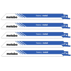 Полотна по металу для шабельної пили 5 шт Metabo Heavy Metal 200х1.25 мм 10-14 TPI S 1025 VF 631991000