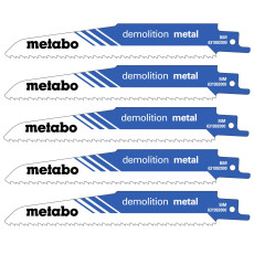 Полотна по металу для шабельної пили 5 шт Metabo Demolition Metal 150х1.6 мм 8-10 TPI S 920 CF 631992000