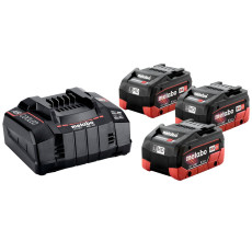 Набор Metabo LiHD зарядное устройство 12-36 В, аккумуляторы 3 шт Li-Ion 18 В 5.5 Ач 685074000