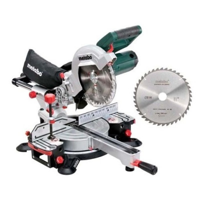 Торцювальна пила з протяжкою Metabo KGS 216 M SET + диск 690827000