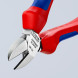 Кусачки бокові хромовані KNIPEX 140 мм 70 05 140