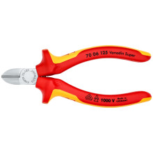 Кусачки бокові діелектричні хромовані KNIPEX 125 мм 70 06 125