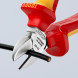 Кусачки боковые диэлектрические хромированные KNIPEX 140 мм 70 26 160