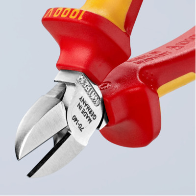 Кусачки боковые диэлектрические хромированные KNIPEX 140 мм 70 26 160