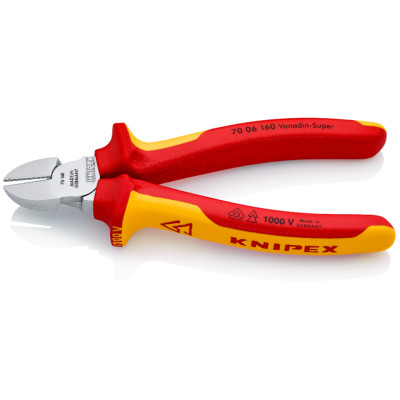Бокорізи діелектричні хромовані KNIPEX 160 мм 70 06 160