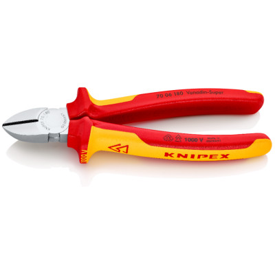 Кусачки бокові діелектричні KNIPEX 180 мм 70 06 180