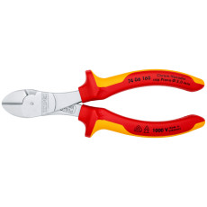 Кусачки бокові особливої потужності діелектричні хромовані KNIPEX 160 мм 74 06 160