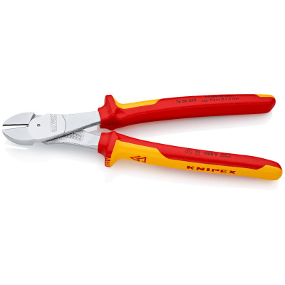 Кусачки боковые особой мощности диэлектрические хромированные KNIPEX 250 мм 74 06 250