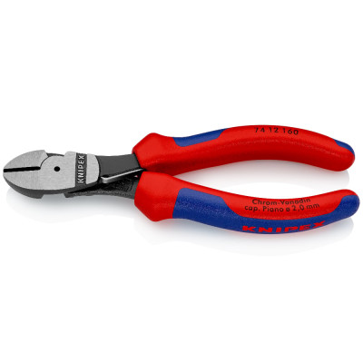 Кусачки бокові особливої потужності фосфатовані KNIPEX 160 мм 74 12 160