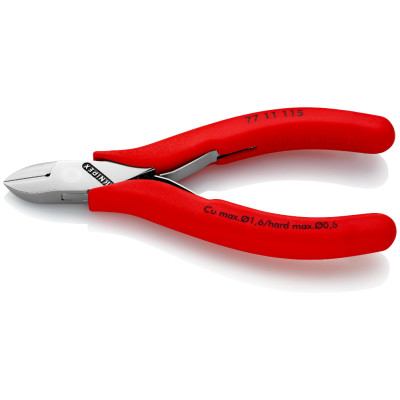 Кусачки боковые для электроники KNIPEX 115 мм 77 11 115