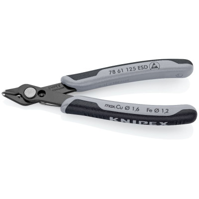 Кусачки антистатичні KNIPEX Electronic Super Knips ESD 125 мм 78 61 125 ESD