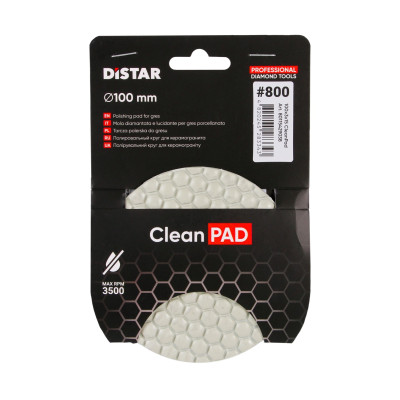 Круг алмазний полірувальний DISTAR CleanPAD 800 100х15х3 мм 80115429038