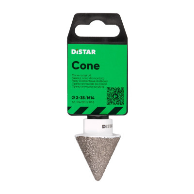 Фреза алмазная конусная по керамограниту DISTAR Cone 2-35хM14 81419031053