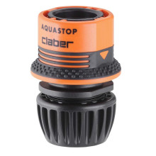 Конектор Aquastop для поливального шлангу Claber Ergogrip 85450000