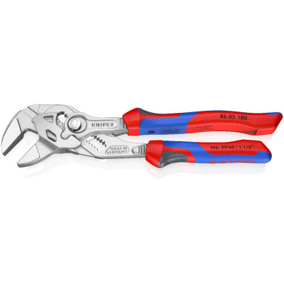 Кліщі переставні-гайковий ключ KNIPEX 180 мм 0-40 мм 86 05 250