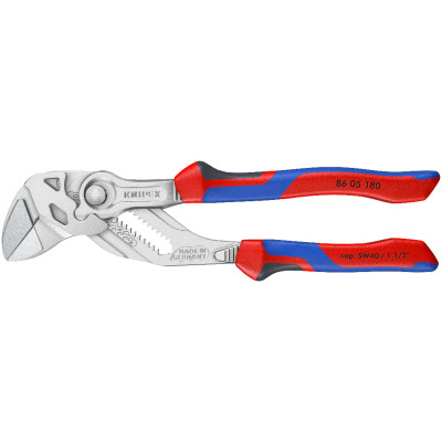 Кліщі переставні-гайковий ключ KNIPEX 180 мм 0-40 мм 86 05 250