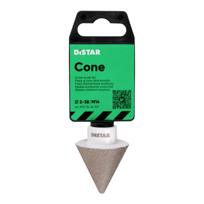 Фреза алмазна конусна по керамограніту DISTAR Cone 2-38/M14 87015424037