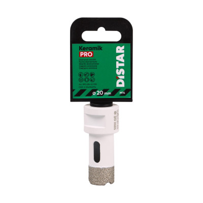Сверло алмазное по керамике DISTAR DDR-V Keramik Pro 20x35xM14 89568442054