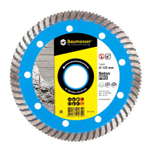 Круг алмазний по бетону Baumesser Turbo 125 Beton PRO 125х22.23х2.2 мм 90215008010