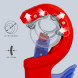 Труборез для пластиковых труб KNIPEX DP50 32, 40, 50 мм 90 23 02 BK