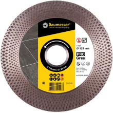 Круг алмазний по керамограніту Baumesser 1A1R 125 Pro Gres 125х22.23х2 мм 91315538010