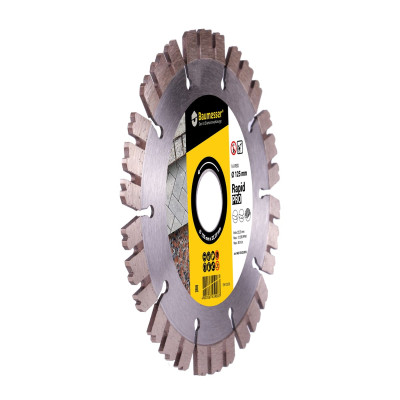 Круг алмазный по граниту Baumesser 1A1RSS 125 Rapid PRO 125х22.23х2 мм 94315525010
