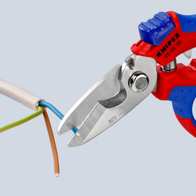 Ножницы электричество с двойным гнездом для обжима KNIPEX 160 мм 95 05 20 SB