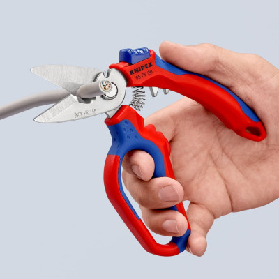 Ножницы электричество с двойным гнездом для обжима KNIPEX 160 мм 95 05 20 SB