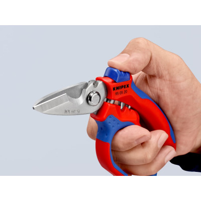 Ножницы электричество с двойным гнездом для обжима KNIPEX 160 мм 95 05 20 SB