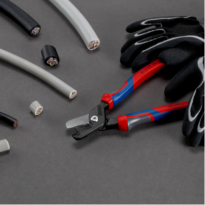 Ножиці для різання кабелів KNIPEX StepCut XL 200 мм 95 12 225