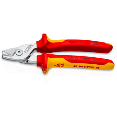 Ножницы диэлектрические для резки кабелей KNIPEX 160 мм 95 16 160