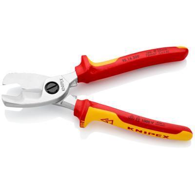 Ножиці діелектричні для різання кабелів KNIPEX 200 мм 95 16 200