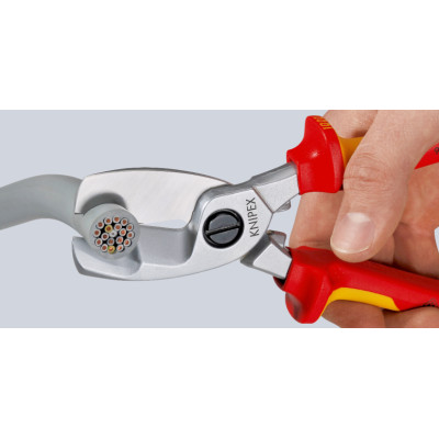 Ножиці діелектричні для різання кабелів KNIPEX 200 мм 95 16 200