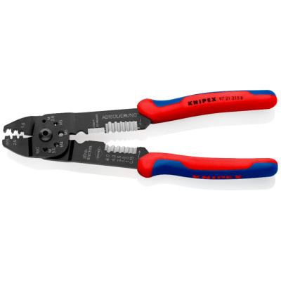 Клещи универсальные для опрессовки и зачистки KNIPEX 97 21 215 B