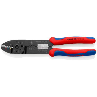Кліщі універсальні для опресування та зачистки KNIPEX 0.5-6 кв.мм 97 22 240