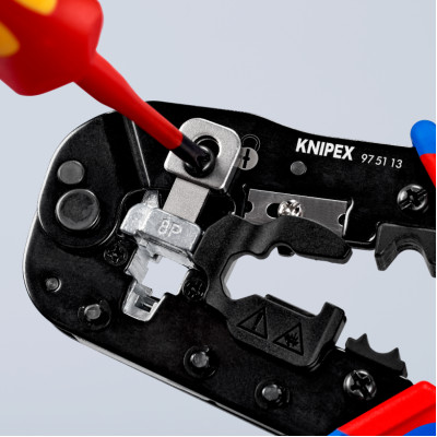 Инструмент для опрессовки штекеров типа Western KNIPEX 97 51 13