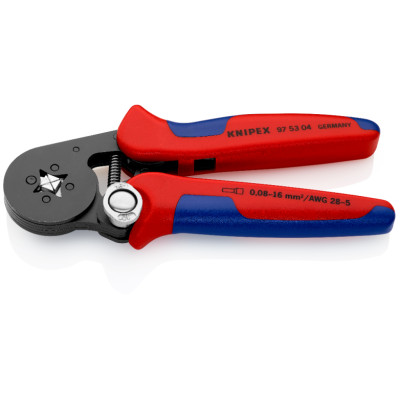 Прес-кліщі для обжиму контактних гільз з автоналаштуванням KNIPEX 0.08-10/16 кв.мм 97 53 04