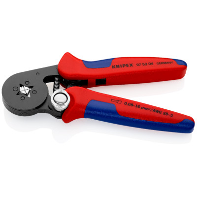 Прес-кліщі для обжиму контактних гільз з автоналаштуванням KNIPEX 0.08-10/16 кв.мм 97 53 04