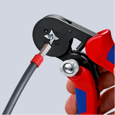 Прес-кліщі для обжиму контактних гільз з автоналаштуванням KNIPEX 0.08-10/16 кв.мм 97 53 04