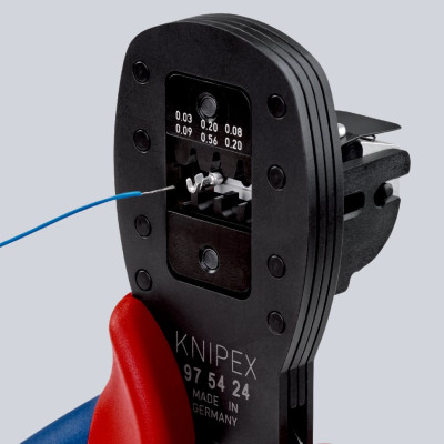 Обжимні кліщі для мініатюрних штекерів KNIPEX 0,03-0,56 кв.мм 97 54 24