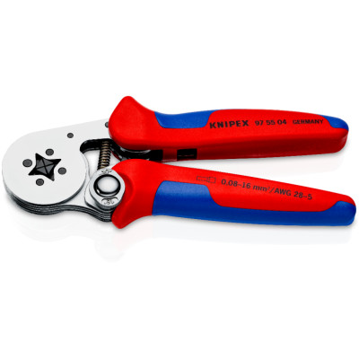 Прес-кліщі для обжиму контактних гільз з автоналаштуванням KNIPEX 0.08-10/16 кв.мм 97 55 04