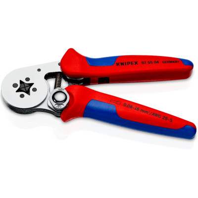 Прес-кліщі для обжиму контактних гільз з автоналаштуванням KNIPEX 0.08-10/16 кв.мм 97 55 04