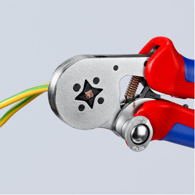 Прес-кліщі для обжиму контактних гільз з автоналаштуванням KNIPEX 0.08-10/16 кв.мм 97 55 04