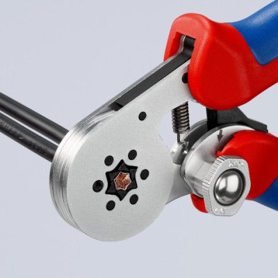 Інструмент для опресування контактних гільз з автоналаштуванням KNIPEX 97 55 14